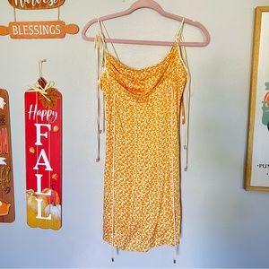 Free People Kai Mini Dress in Yellow